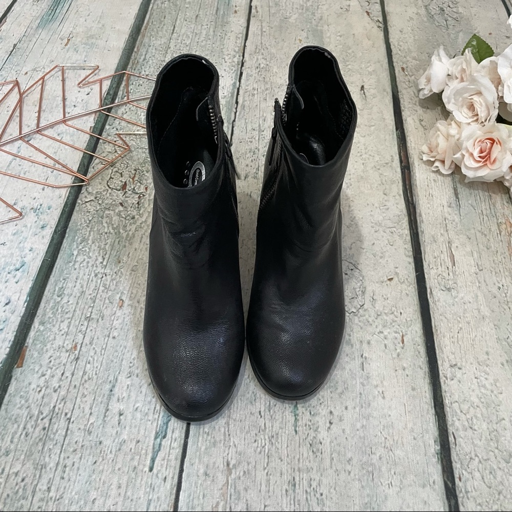 Quad Comfort 7.5 black ankle boots leather neutral minimalist Womens zipper - Picture 6 of 10